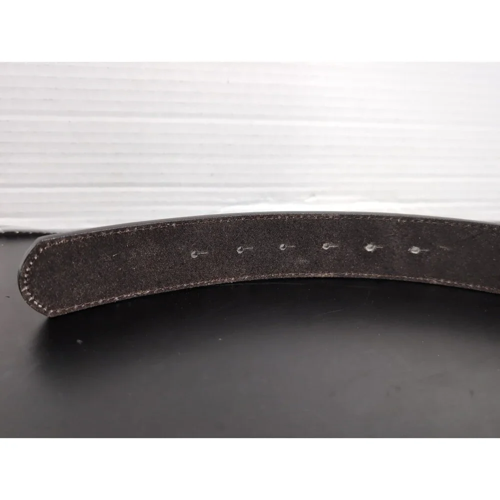 BC Belts Leather Belt with Embossed Western Pattern Small (32-33), Brown NWOT